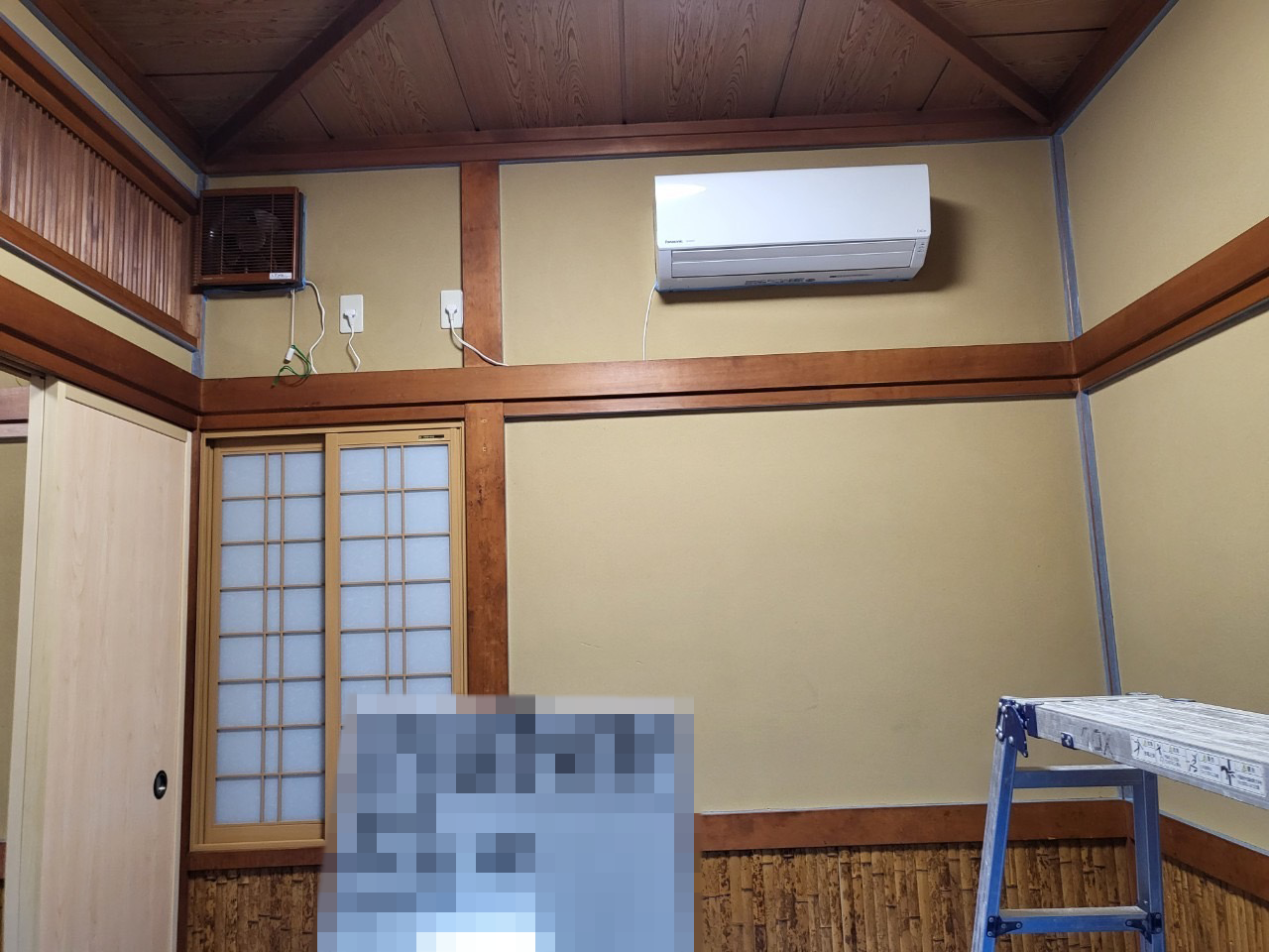 土壁→クロス貼工事