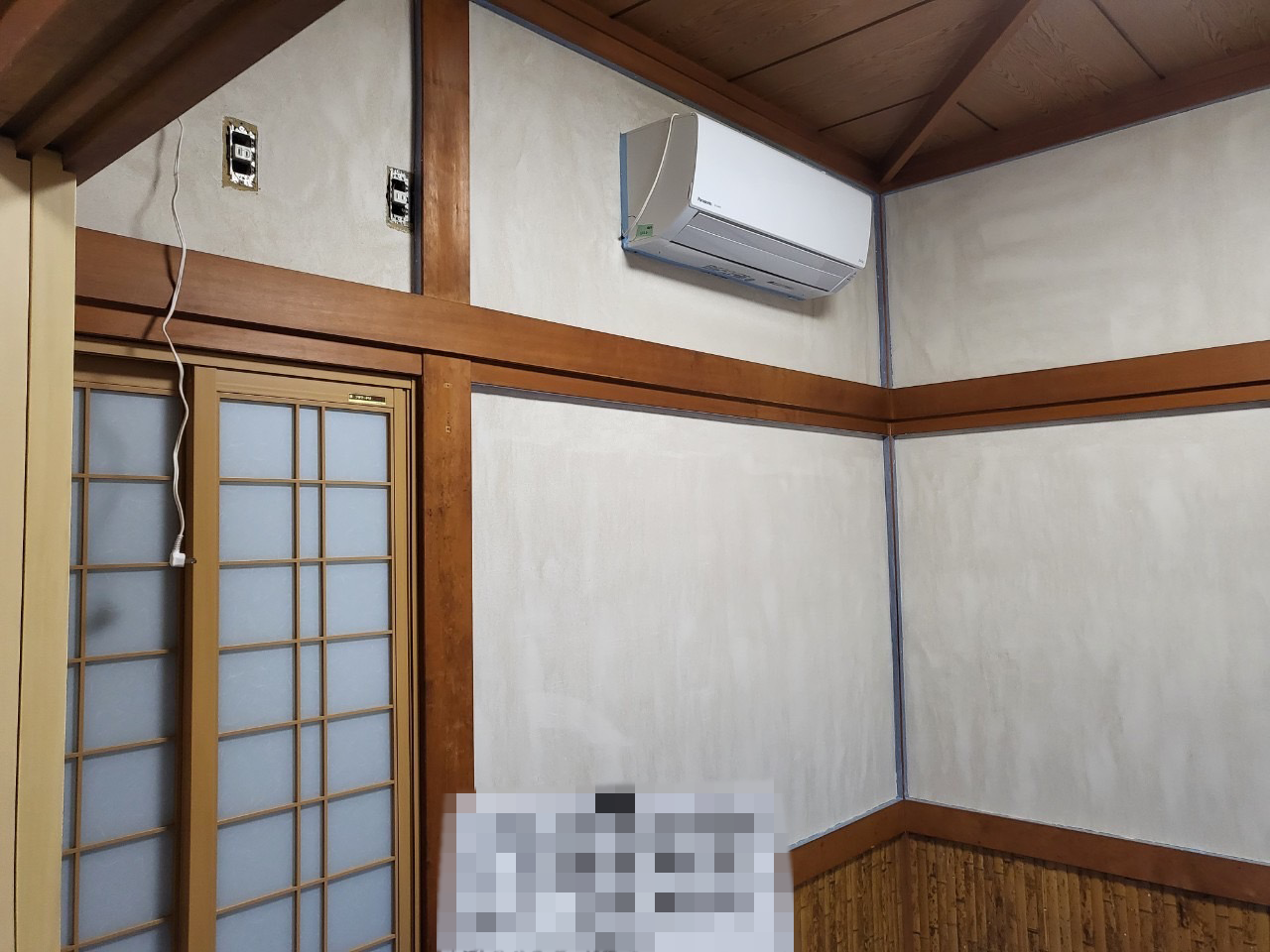 土壁→クロス貼工事