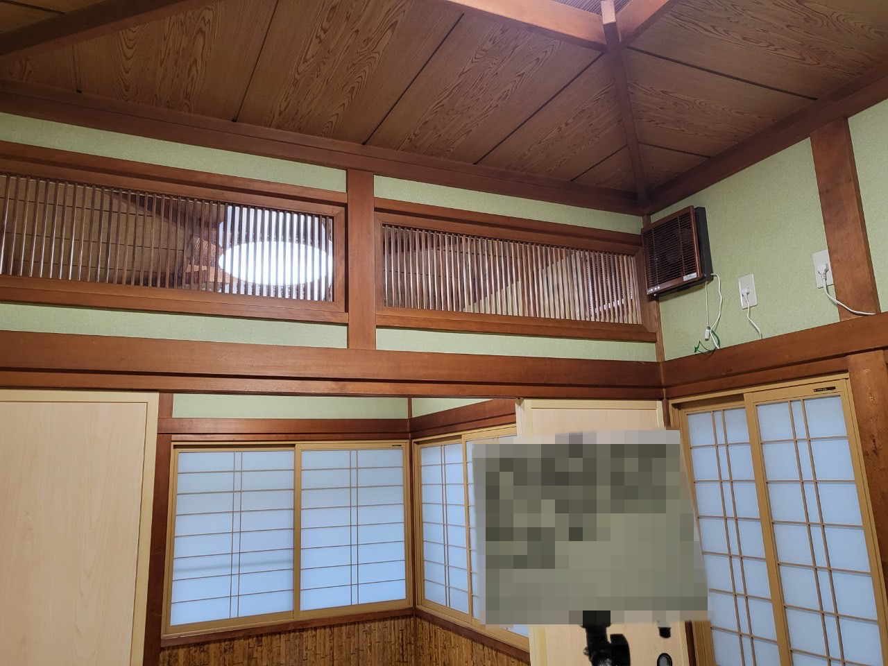 土壁→クロス貼工事